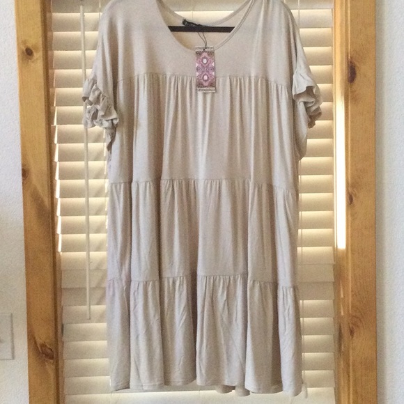 Dresses & Skirts - TieredRuffle Smock Dress Plus Sz 22-24 NWT